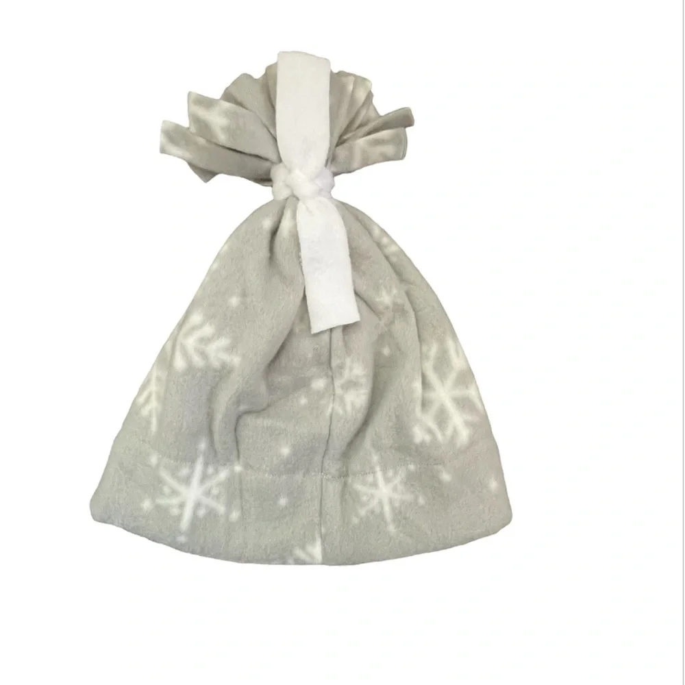 Handmade Fleece Snowflake Kids Hat